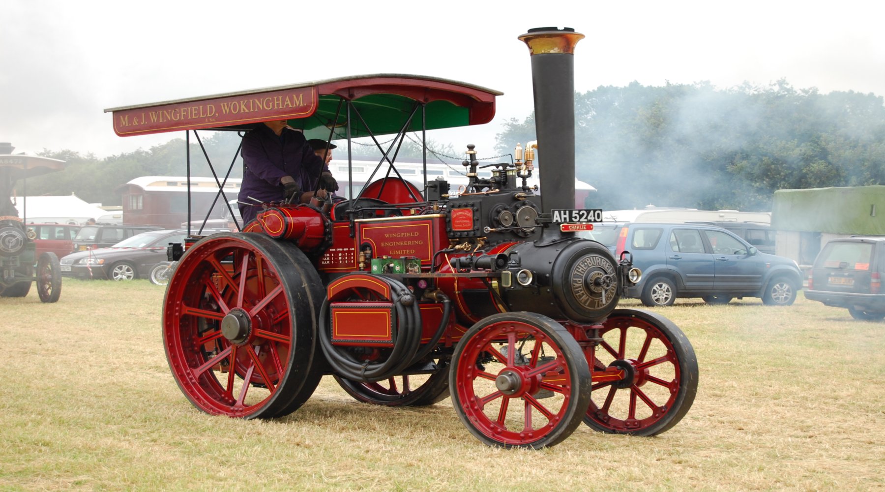 Burrell Steam Tractor on display Burrell Steam Tractor on display