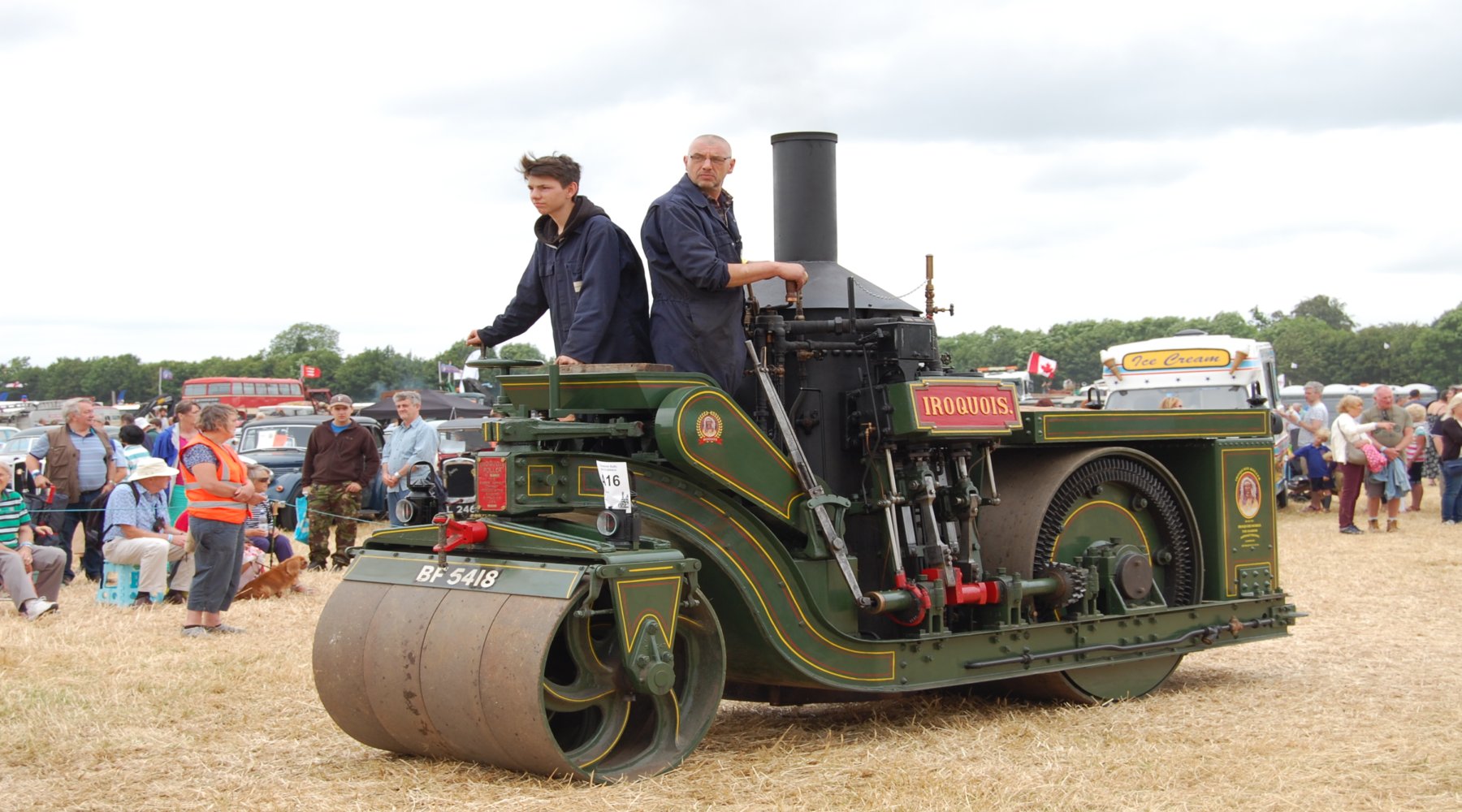 Iroquois Steam Roller after restoration Iroquois Steam Roller after restoration